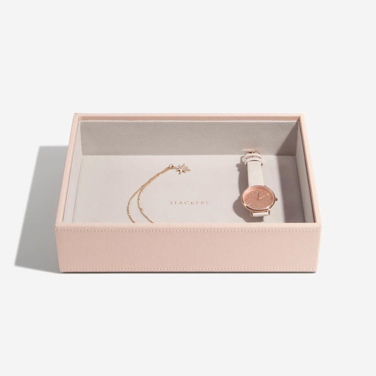Stackers Sieradendoos Classic - Blush Pink - Stackers Diepe sieradendoos - 1 sectie