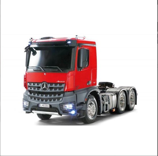 Precies gelijkheid Meestal Tamiya RC vrachtwagen XB MB Actros 3363 Full Option finished RTR 1:14 Rood  | bol.com