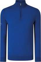 Callaway Ribbed ¼ zip Merino sweater, Kleur Surfing Blue, Maat S