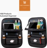 V&B Products Autostoel Organizer – Met uitklapbare Laptophouder - Zwart