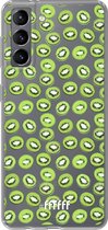 6F hoesje - geschikt voor Samsung Galaxy S21 -  Transparant TPU Case - Kiwi's #ffffff