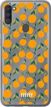 6F hoesje - geschikt voor Samsung Galaxy A11 -  Transparant TPU Case - Oranges #ffffff