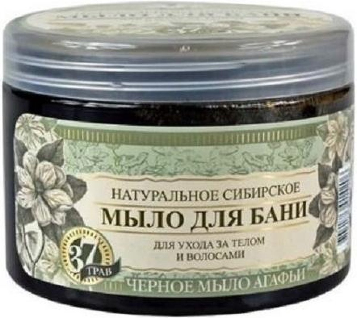 Bania Agafii - Natural Siberian Black Soap For Body And Hair Care 500Ml
