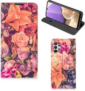 Telefoon Hoesje Cadeau voor Moeder Geschikt voor Samsung Galaxy A32 5G Flipcase Bosje Bloemen