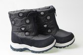 meisjes snowboots navy silver hearts - 24