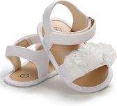 Witte sandalen | zomer schoenen | baby meisjes | antislip zachte zool | 0 tot 6 maanden | maat 19 | baby accessoires