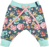 Handgemaakte joggingbroek met bloemen - Romantic Roses - 62-68