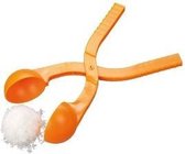 Sneeuwbalmaker/sneeuwbaltang 34 cm/geel