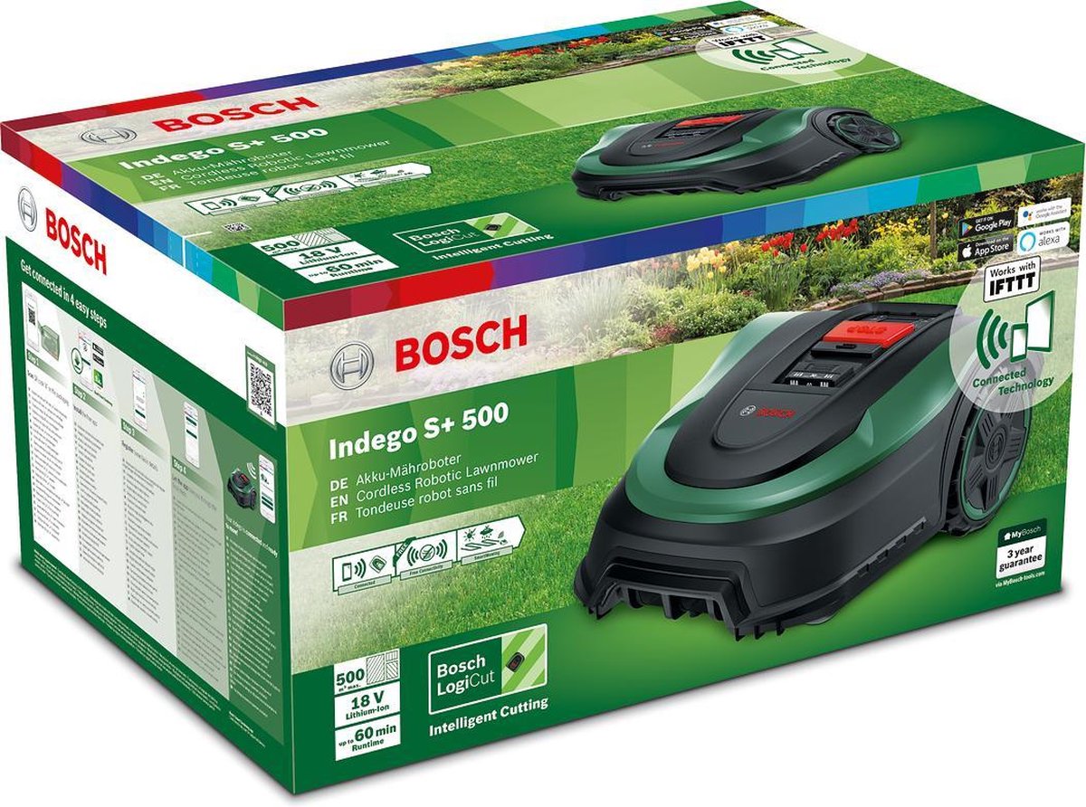 Bosch Indego S+ 500 Robotmaaier - Voor gazons tot 500 m2