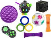 Fidget toys pakket | Pop it | Magnetische ringen | Fidget cube | Fidget pad