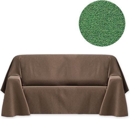 Plaid Banes Groen - 180x270 cm - Luxe, duurzaam en multifunctione plaids van de beste kwaliteit