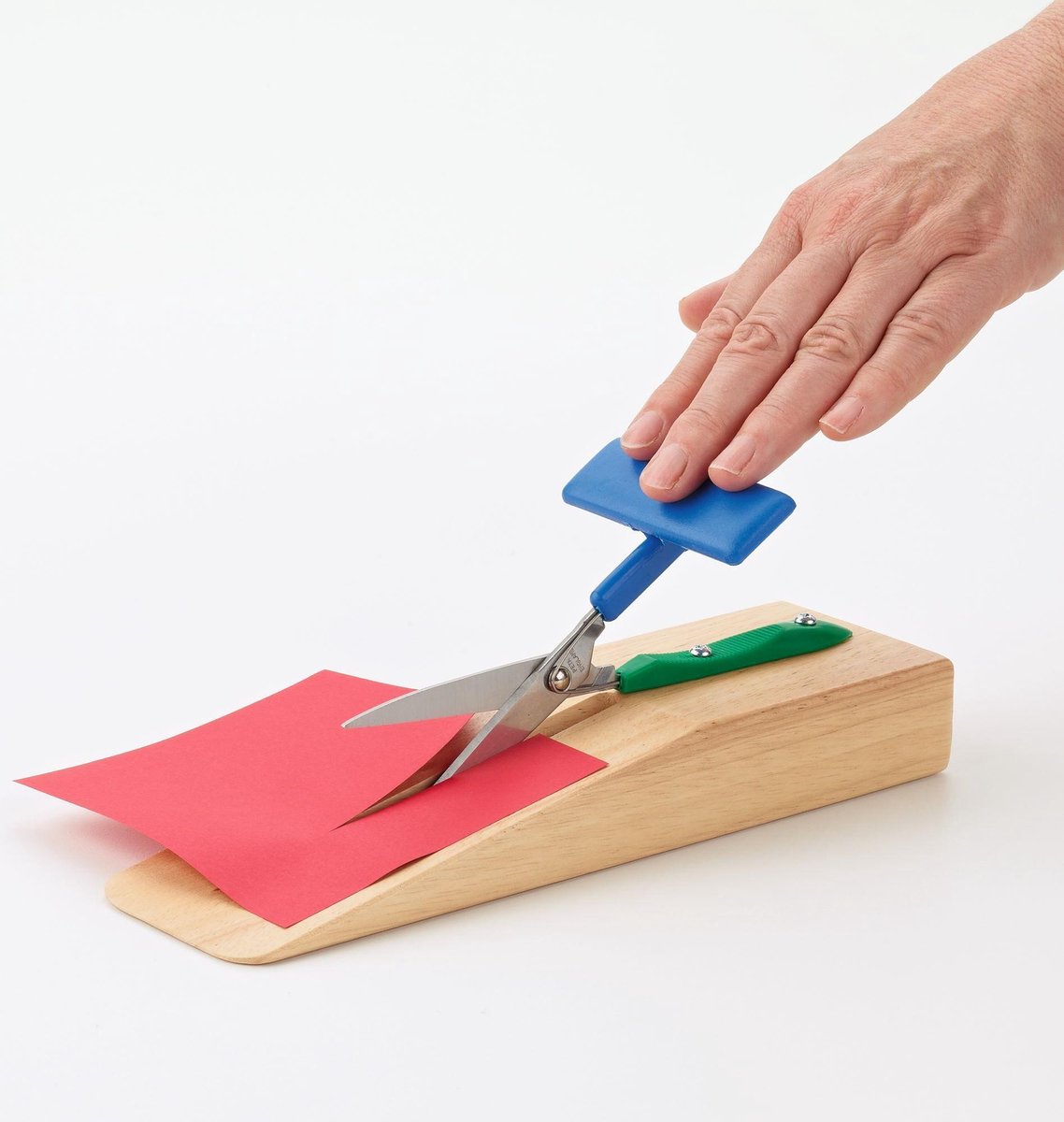 Schaar Easi-Grip zelfopenend tafel schaar - stomp - houder hout