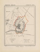 Historische kaart, plattegrond van gemeente Sluis in Zeeland uit 1867 door Kuyper van Kaartcadeau.com