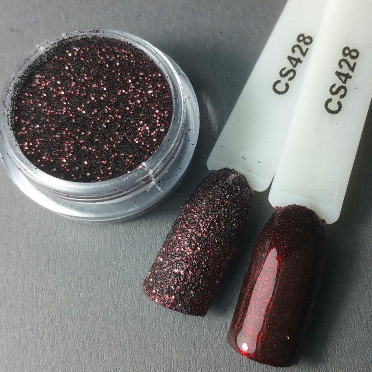 Goedkoopste Nagel glitter - Korneliya Crystal Sugar 428 Cherry