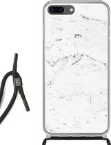 iPhone 8 Plus hoesje met koord - Pearly Marble