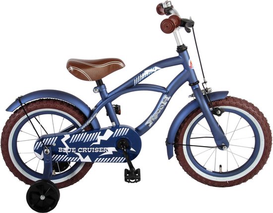 Volare Blue Cruiser Kinderfiets - Jongens - 14 inch - Blauw - 95%  afgemonteerd | bol.com