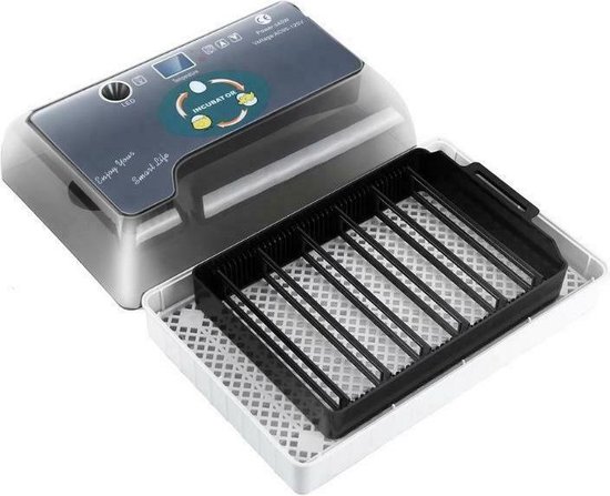 Slimme Broedmachine voor eieren - automatische rolsysteem met geïntegreerd schouwlamp - incl accessoires - waterflesje met spitse tuit