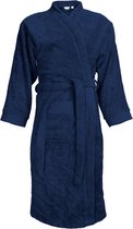 I2T Badjas badstof zonder Capuchon - Navy blauw - XXL/3XL - 340 gr/m²