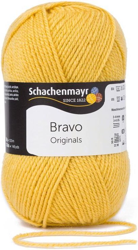 Bravo Wol - 50 gram - Geel