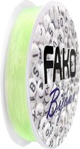 Fako Bijoux® - Elastisch Nylon Draad - Sieraden Maken - 1.0mm - 5 Meter - Lichtgroen