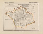 Historische kaart, plattegrond van gemeente Oud Heusden c.a. in Noord Brabant uit 1867 door Kuyper van Kaartcadeau.com