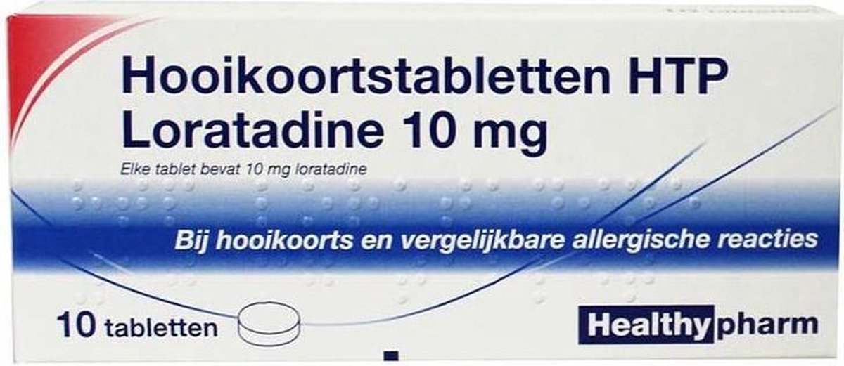 Healthypharm Hooikoortstabletten HTP Loratadine 10 mg - 10 tabletten - Healthypharm
