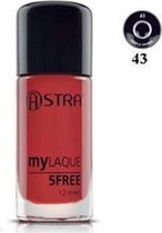 Astra My Laque 5 Free Nail Polish 12ml - 43 Purple Church
