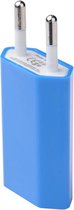 Universal USB adapter - USB stekker - USB lader - Blokje - Universeel - Blauw
