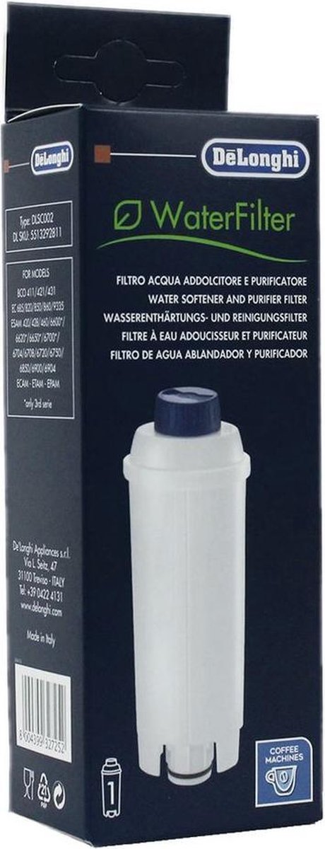 DeLonghi Waterfilter DLSC002 - Waterfilter voor ECAM-serie | bol.com