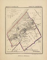 Historische kaart, plattegrond van gemeente Loosduinen in Zuid Holland uit 1867 door Kuyper van Kaartcadeau.com
