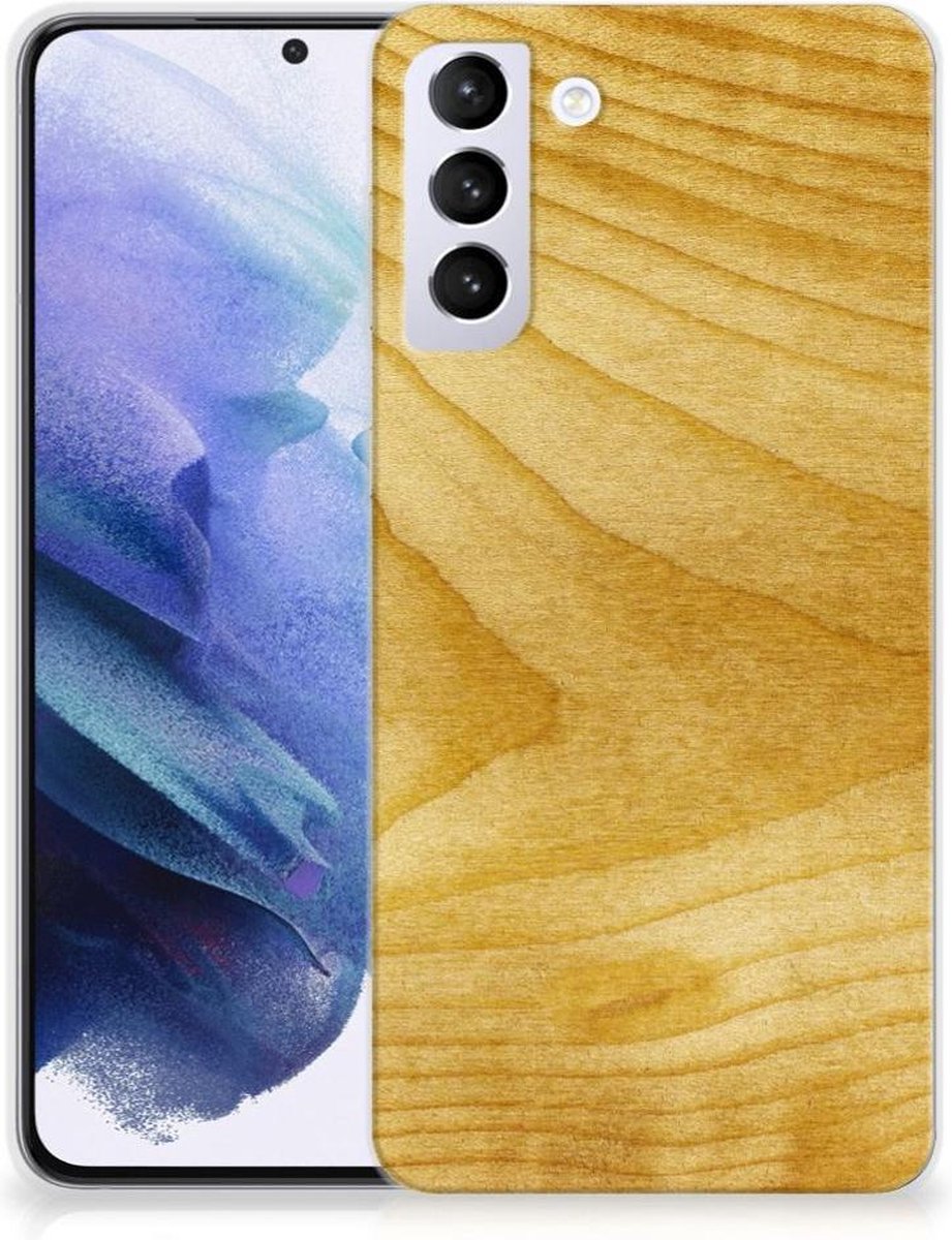 Samsung Galaxy S21 Plus Bumper Hoesje Licht Hout