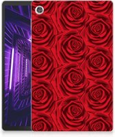 Hoesje ontwerpen Lenovo Tab M10 Plus Foto Cover Red Roses met doorzichte zijkanten