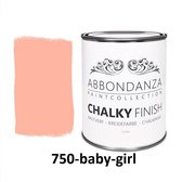 Abbondanza krijtverf Baby Girl 750 / Chalkpaint 1L | Abbondanza krijtverf is perfect voor het verven van meubels, muren en accessoires