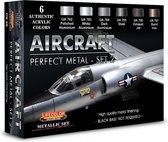 Lifecolor CS48 Aircraft Perfect Metal Set 2 + 6 Pipetjes 2ml