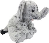 Pluche Olifant 30 cm - grijs zachte knuffel met beans- speelgoed