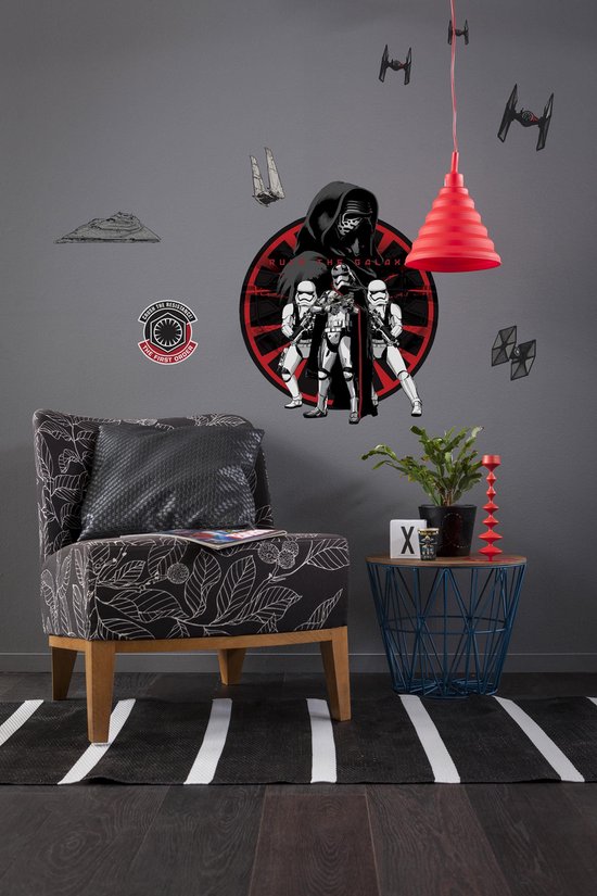 KOMAR Sticker Muursticker 14024H Disney Edition 4 Star Wars First Order 50x70 cm