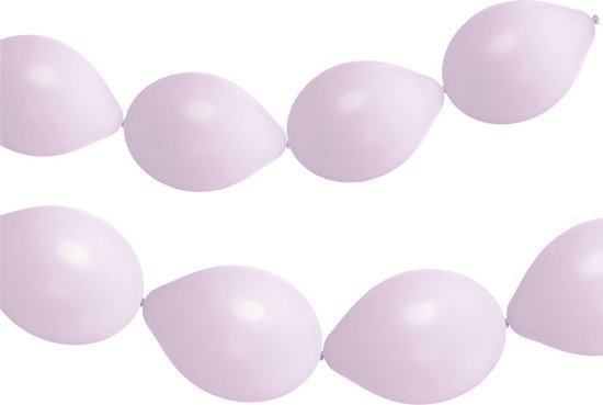 Lila Ballonslinger Powder Lilac 3m 8st