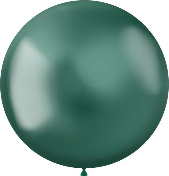 Groene Ballonnen Chroom 48cm 5st