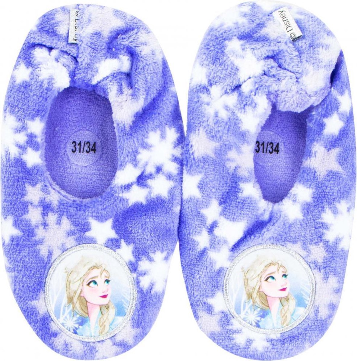 Frozen Disney pantoffel met antislip - Paars - Maat 35/38