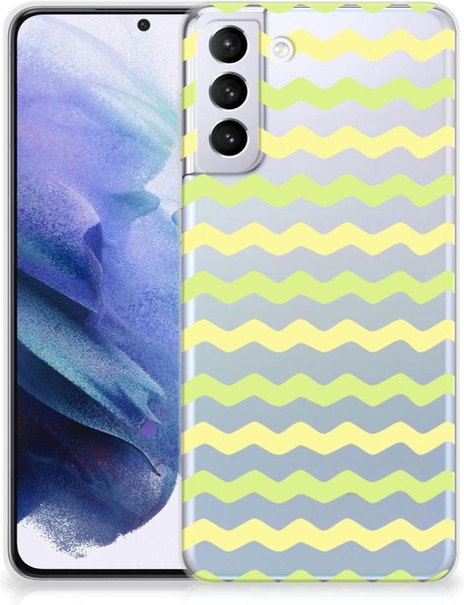 Samsung Galaxy S21 Plus TPU bumper Waves Yellow