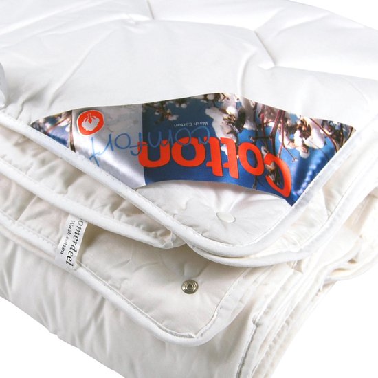 Katoenen dekbed Cotton Comfort - 4-seizoenen dekbed - 90 graden wasbaar -  140x200cm -... | bol.com