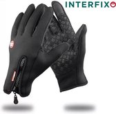 InterFixo Luxe Touch Screen Handschoenen - Zwart - Unisex - Waterproof - Heren - Dames - Winter - Grip