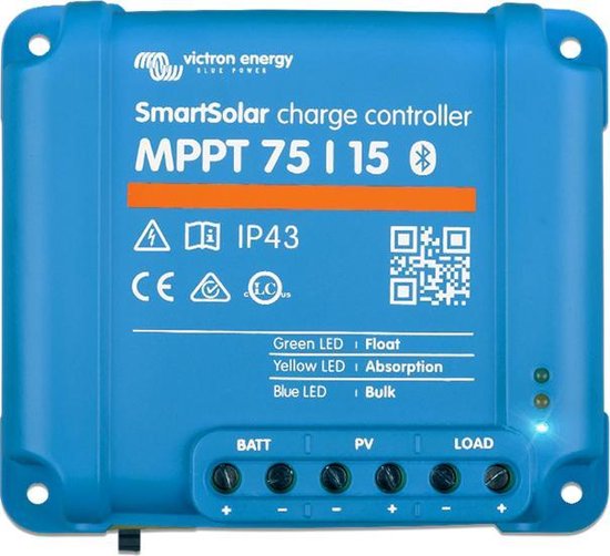 5 Jaar Garantie - Bluetooth Set Flexibel Zonnepaneel 110Wp Caravan, Camper, Boot, Tent - MPPT Victron Energy laadregelaar 75/15 - Zonnepaneel Compleet Pakket - Kabel met connectoren - Plug-Play set schematische tekening en handleiding-Monokristallijn van Monzana — afbeelding 5