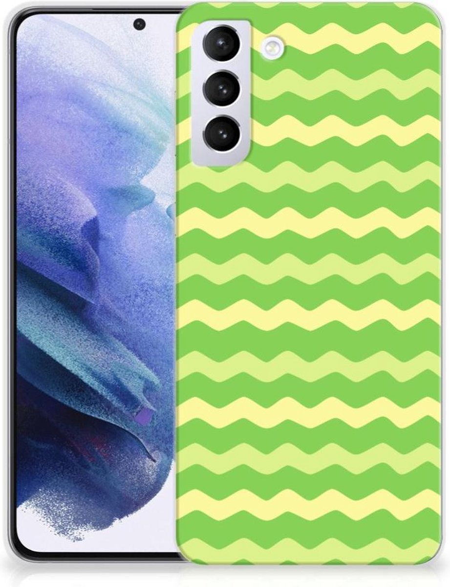Samsung Galaxy S21 Plus TPU bumper Waves Green