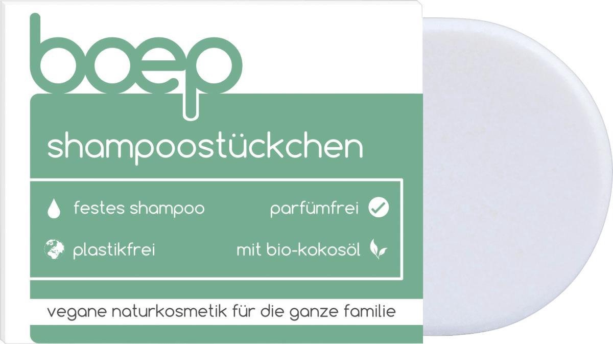 boep Solid Bar shampoo met biologische kokosolie en sheaboter (60 g)