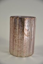 Windlicht Cilinderglas Zakia OLD-PINK 10x10x15cm