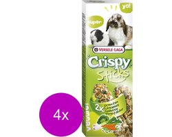 Versele-Laga Crispy Sticks Konijn&Cavia - Konijnensnack - 4 x Groente
