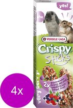 Versele-Laga Crispy Sticks Konijn Bosvruchten - Konijnensnack - 4 x Fruit 2x70 g