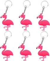 Sleutelhanger Flamingo | 6 stuks