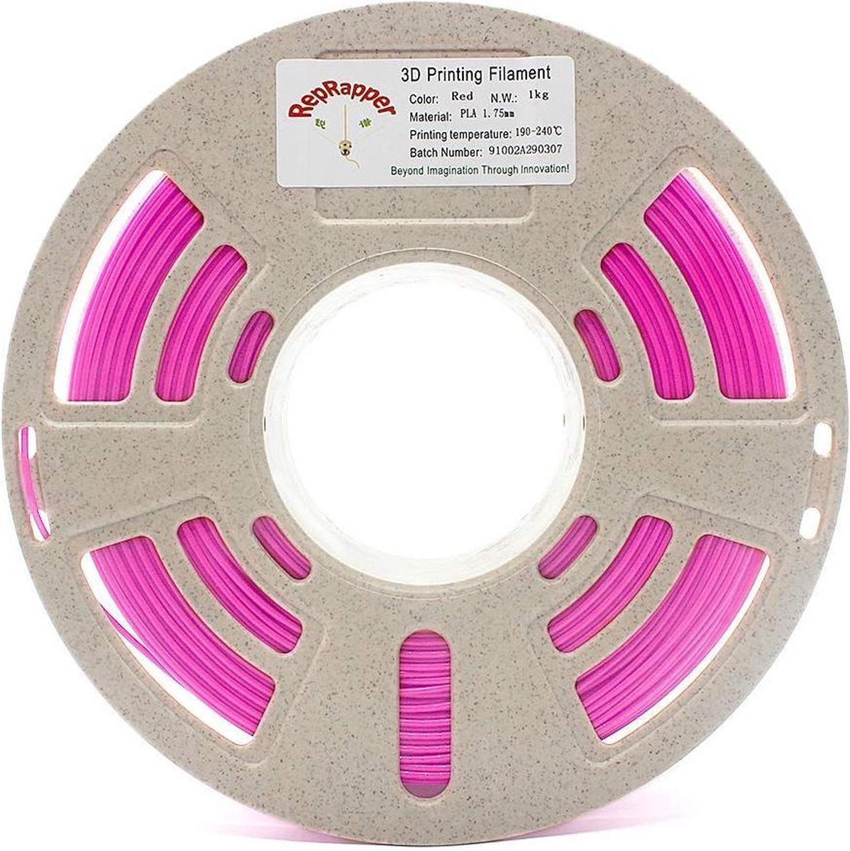 1.75mm roze PLA filament 1kg